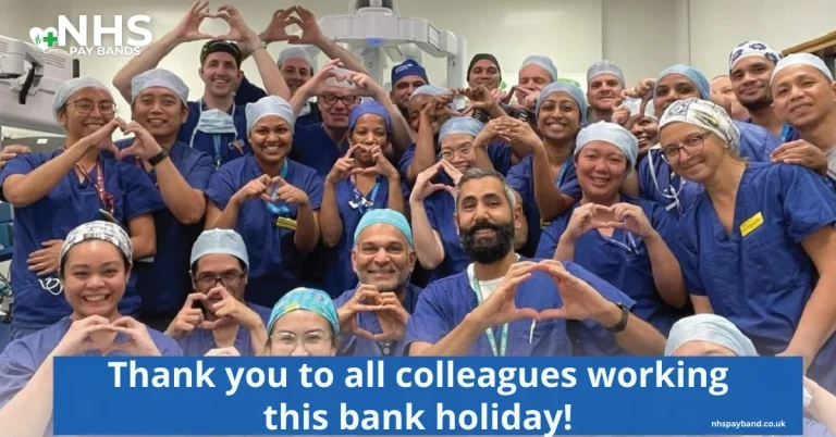 picture showing nhs staff working on bank holidays